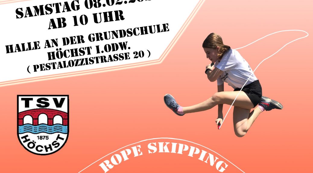 Plakat zu den Hessischen Team-Meisterschaften im Rope Skipping 2020
